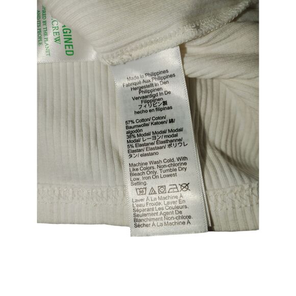 J Crew Womens Ruffle Neck Top Cream Size XL Long Sleeve Romantic Classic Vintage - Picture 2 of 5